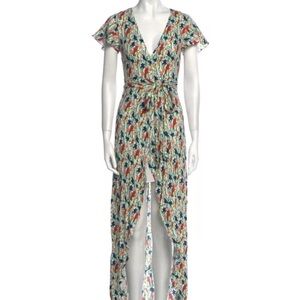 Alice + Olivia Adrianna Bird Party Mock-Wrap
Maxi Dress (size 0)